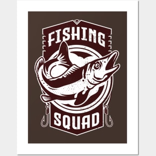 fishing squad Posters and Art